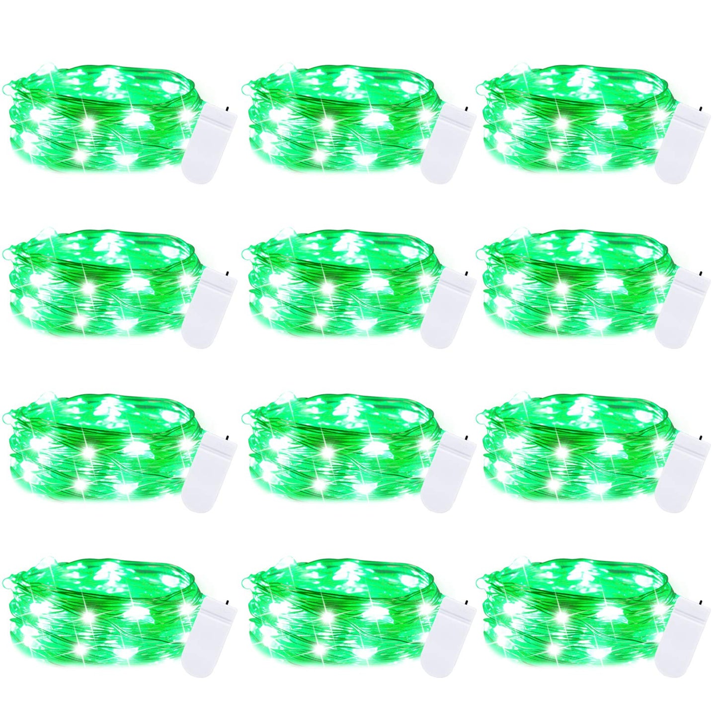Silver Fairy Lights, CR2032 Battery Operated, 7 Feet 20 LED