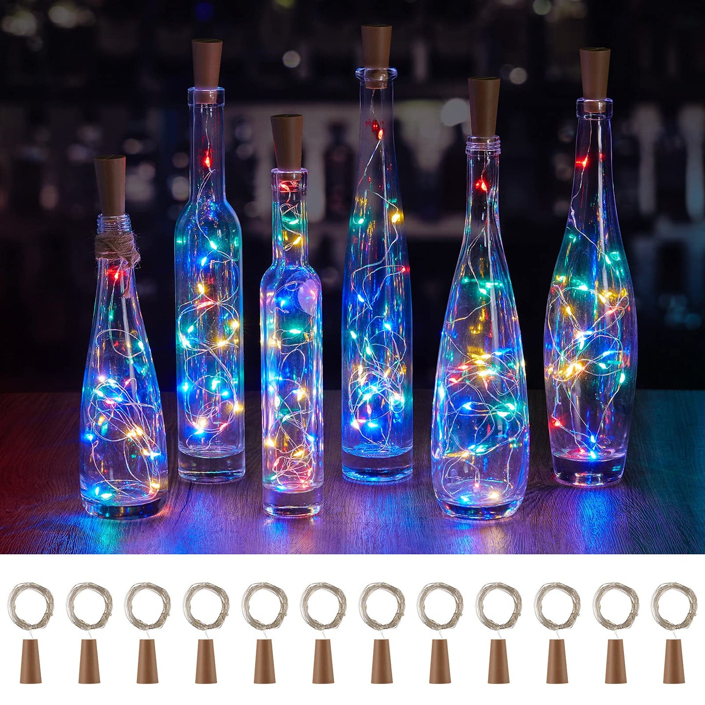 Wine Bottle Cork Fairy Lights, Battery Operated
