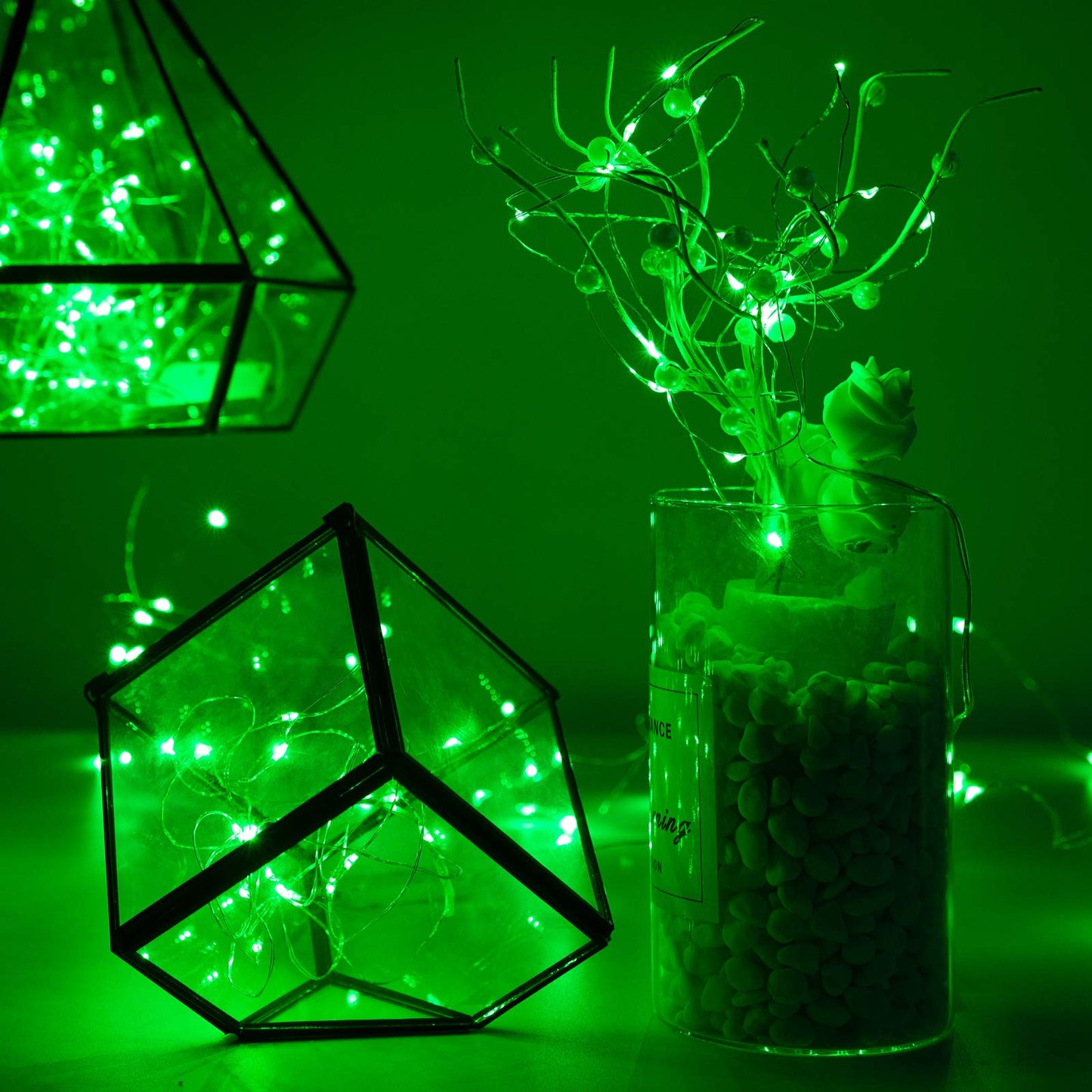 Silver Fairy Lights, CR2032 Battery Operated, 7 Feet 20 LED