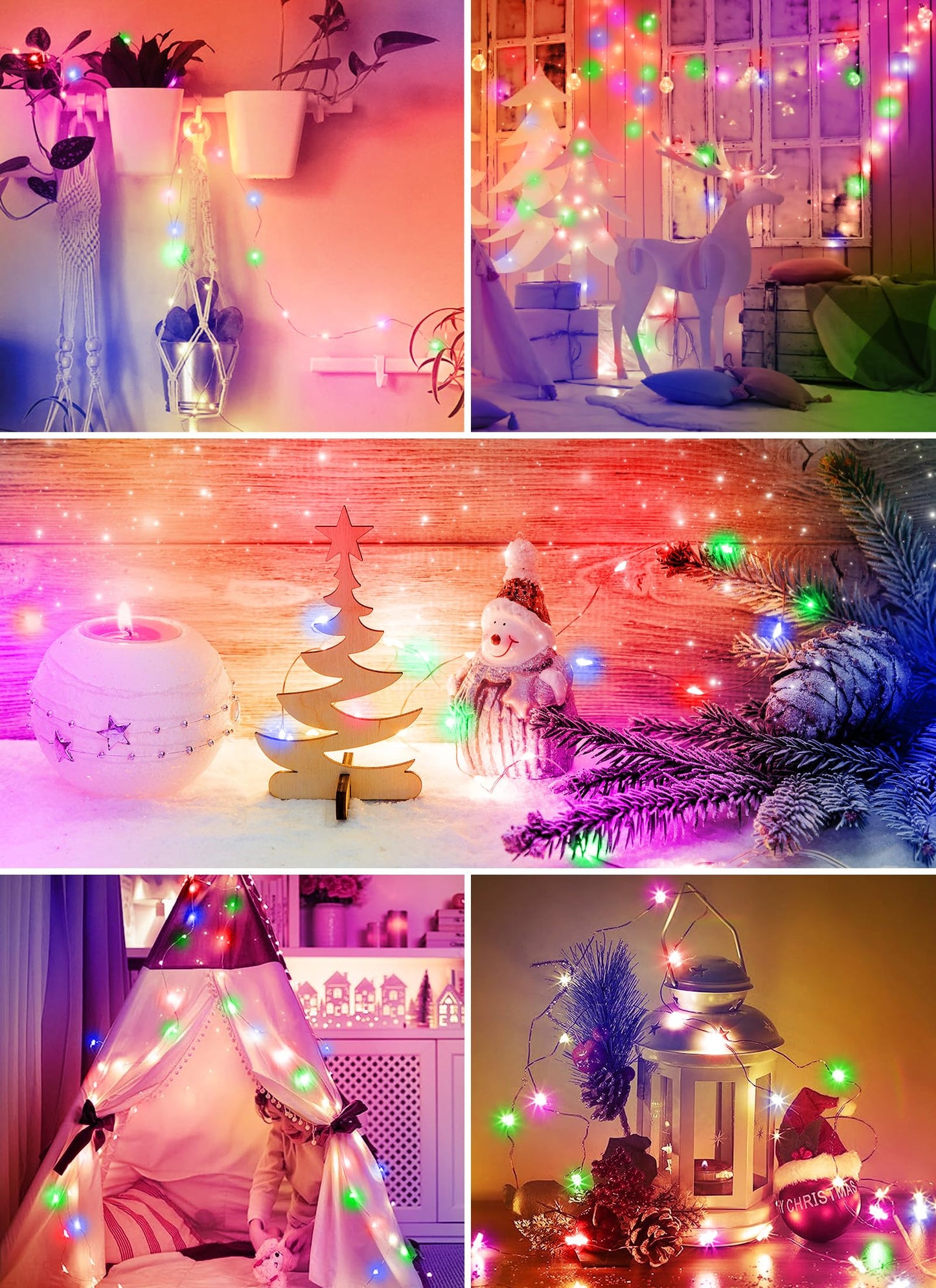 33ft USB Fairy Lights - Copper Wire, 100 LED, Remote Control