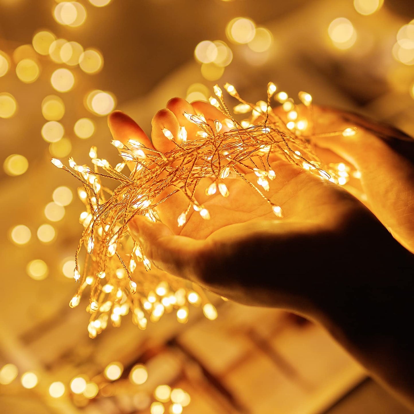 Cluster Lights on Copper Wire with Adapter