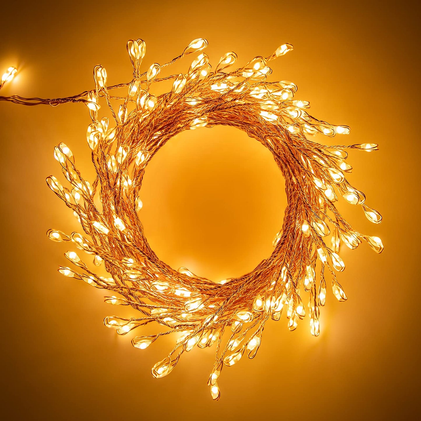 Cluster Lights on Copper Wire with Adapter
