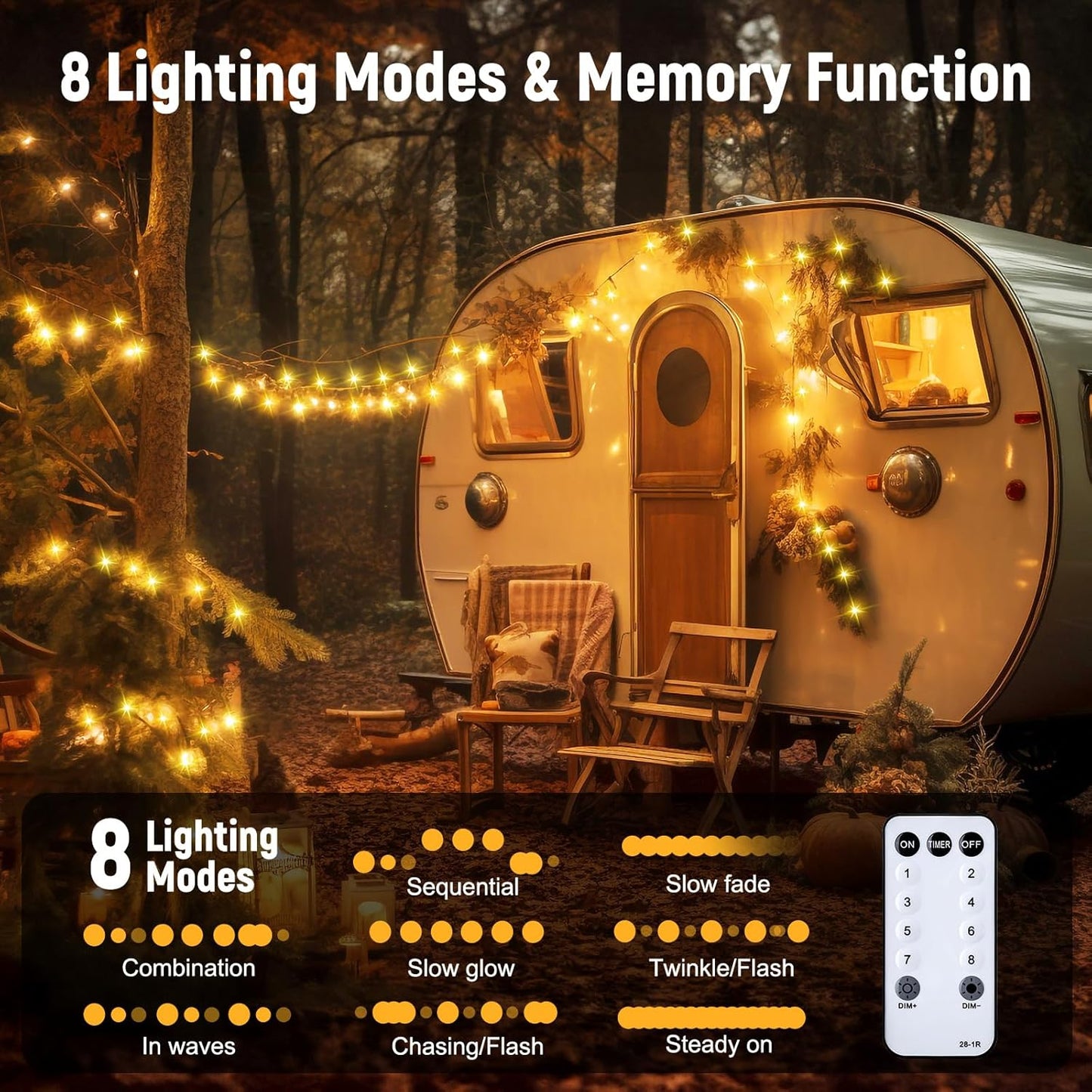 100 LED String Lights - 39.5 Ft USB Fairy Lights, Warm White