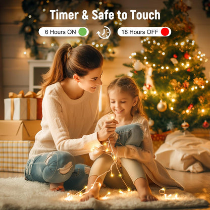 100 LED String Lights - 39.5 Ft USB Fairy Lights, Warm White