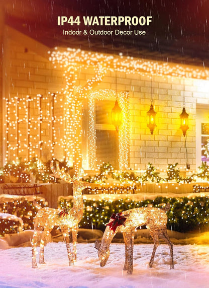 Battery Operated Christmas String Lights - 4FT, 60 LED