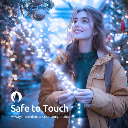 Battery Operated Fairy Lights - 10FT, 120LED, Green Wire