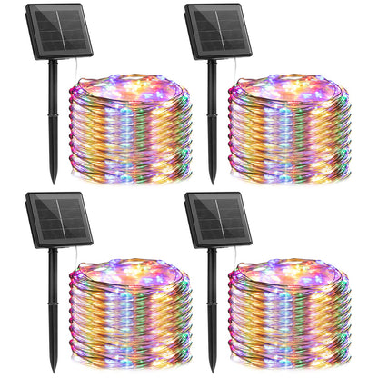 Solar String Lights, Copper Wire, Waterproof, Christmas