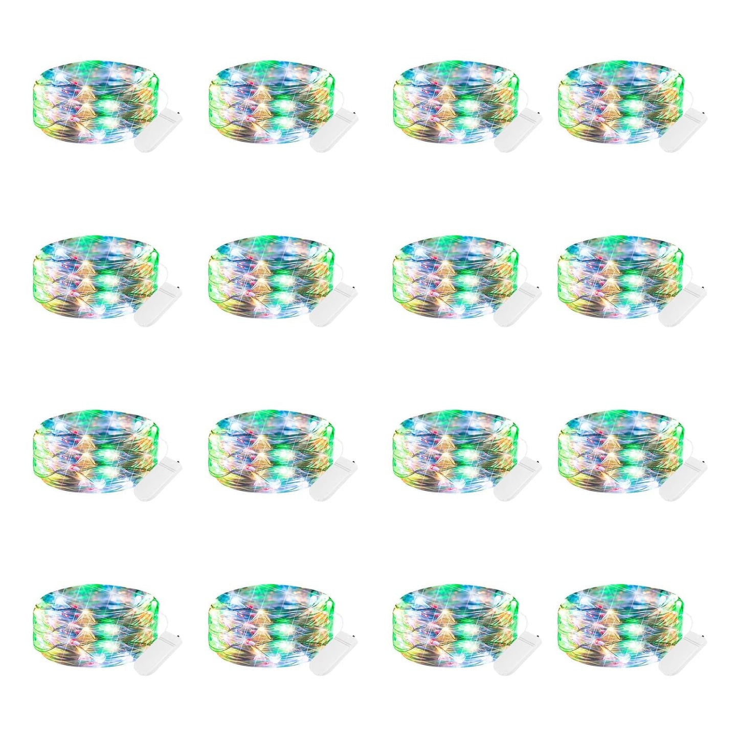 Silver Fairy Lights, CR2032 Battery Operated, 7 Feet 20 LED