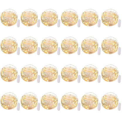 Silver Fairy Lights, CR2032 Battery Operated, 7 Feet 20 LED