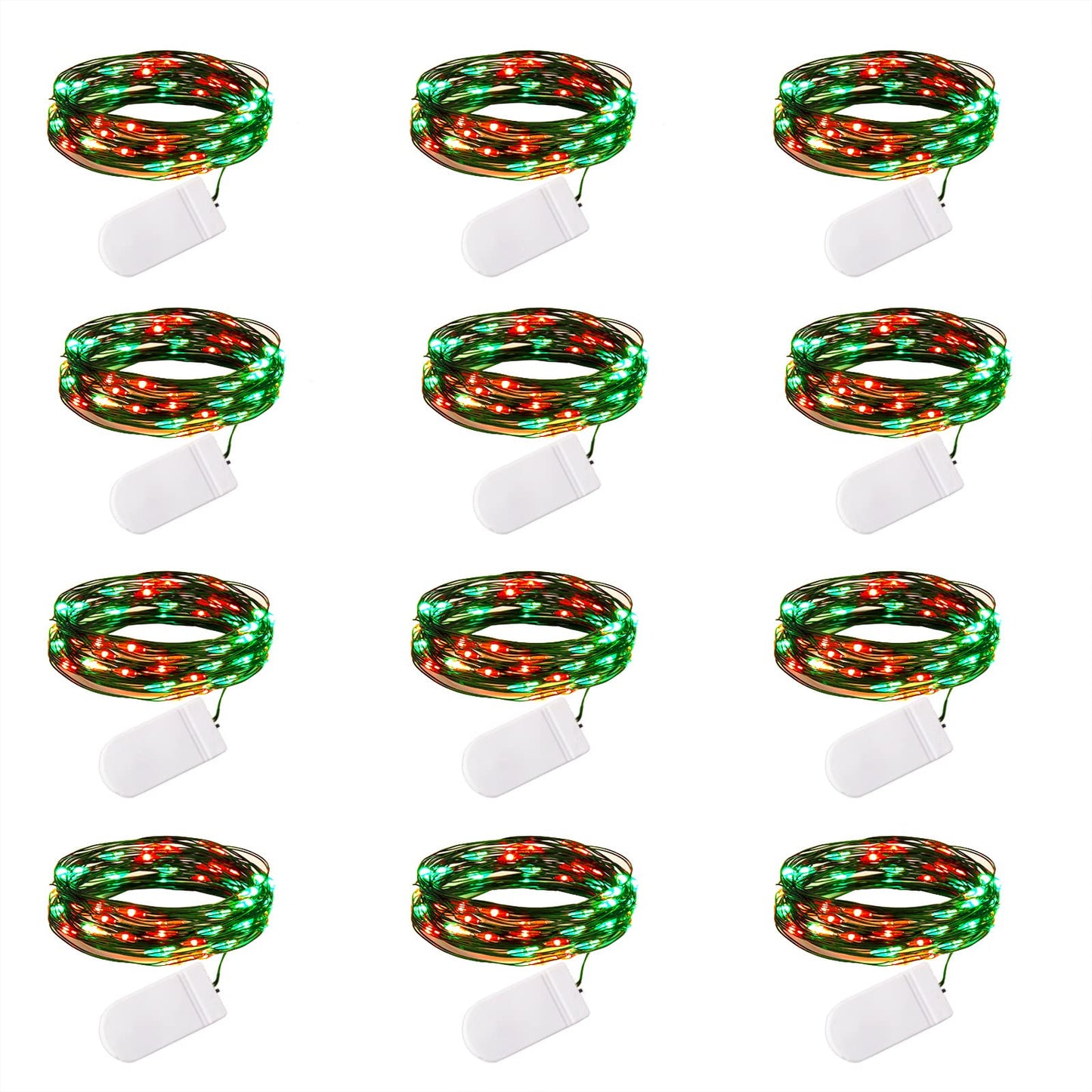 Silver Fairy Lights, CR2032 Battery Operated, 7 Feet 20 LED
