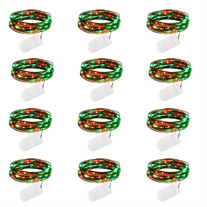 Silver Fairy Lights, CR2032 Battery Operated, 7 Feet 20 LED