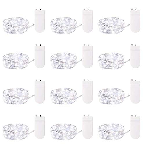 Silver Fairy Lights, CR2032 Battery Operated, 7 Feet 20 LED
