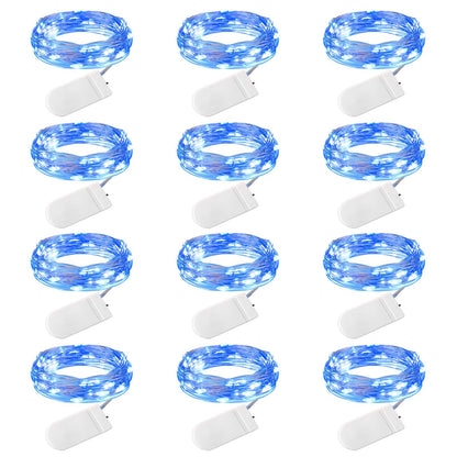 Silver Fairy Lights, CR2032 Battery Operated, 7 Feet 20 LED