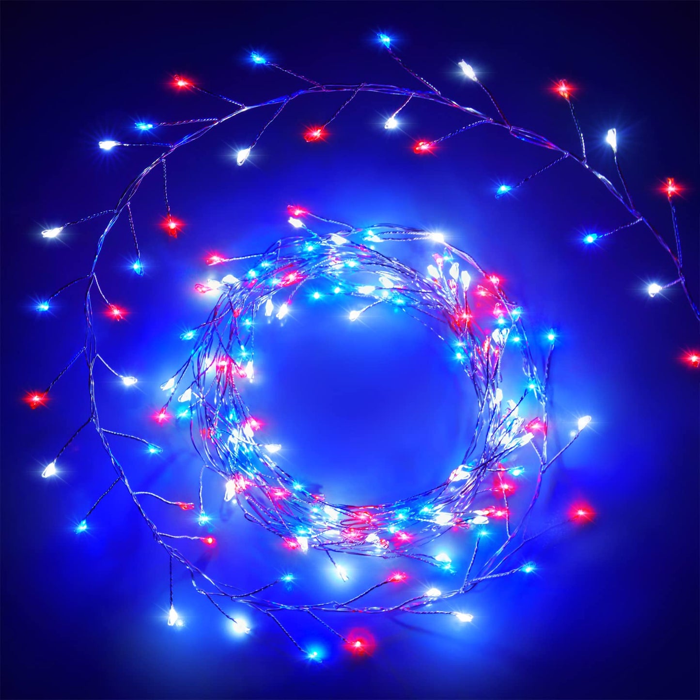 Cluster Lights on Copper Wire with Adapter