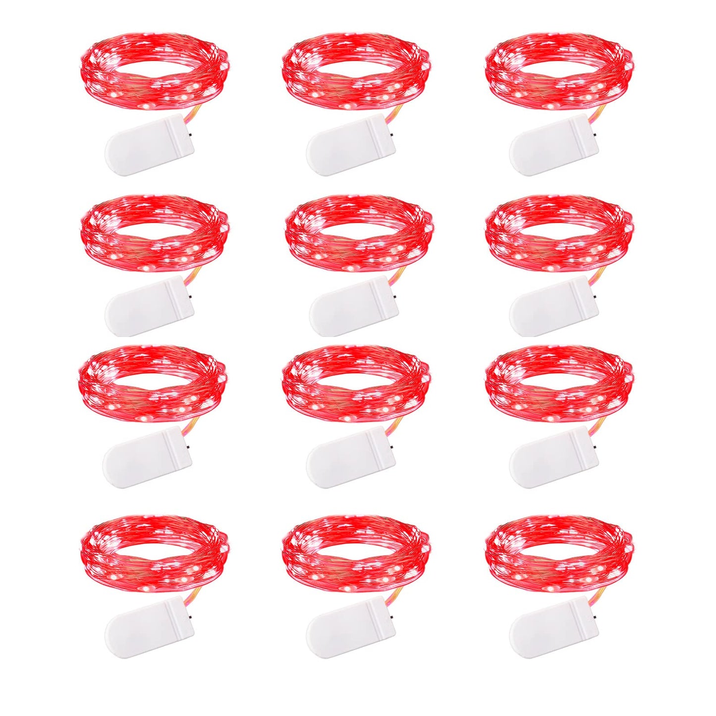 Silver Fairy Lights, CR2032 Battery Operated, 7 Feet 20 LED