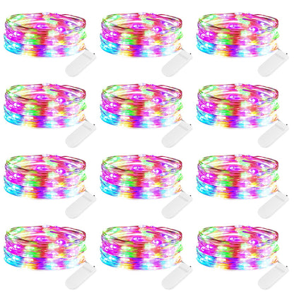 Silver Fairy Lights, CR2032 Battery Operated, 7 Feet 20 LED