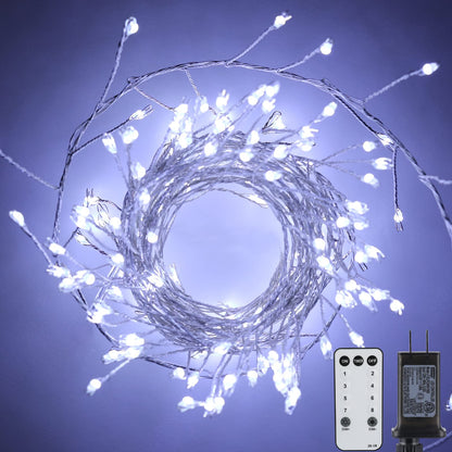 Cluster Lights with Remote, 8 Modes, Adapter