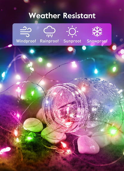 33ft USB Fairy Lights - Copper Wire, 100 LED, Remote Control