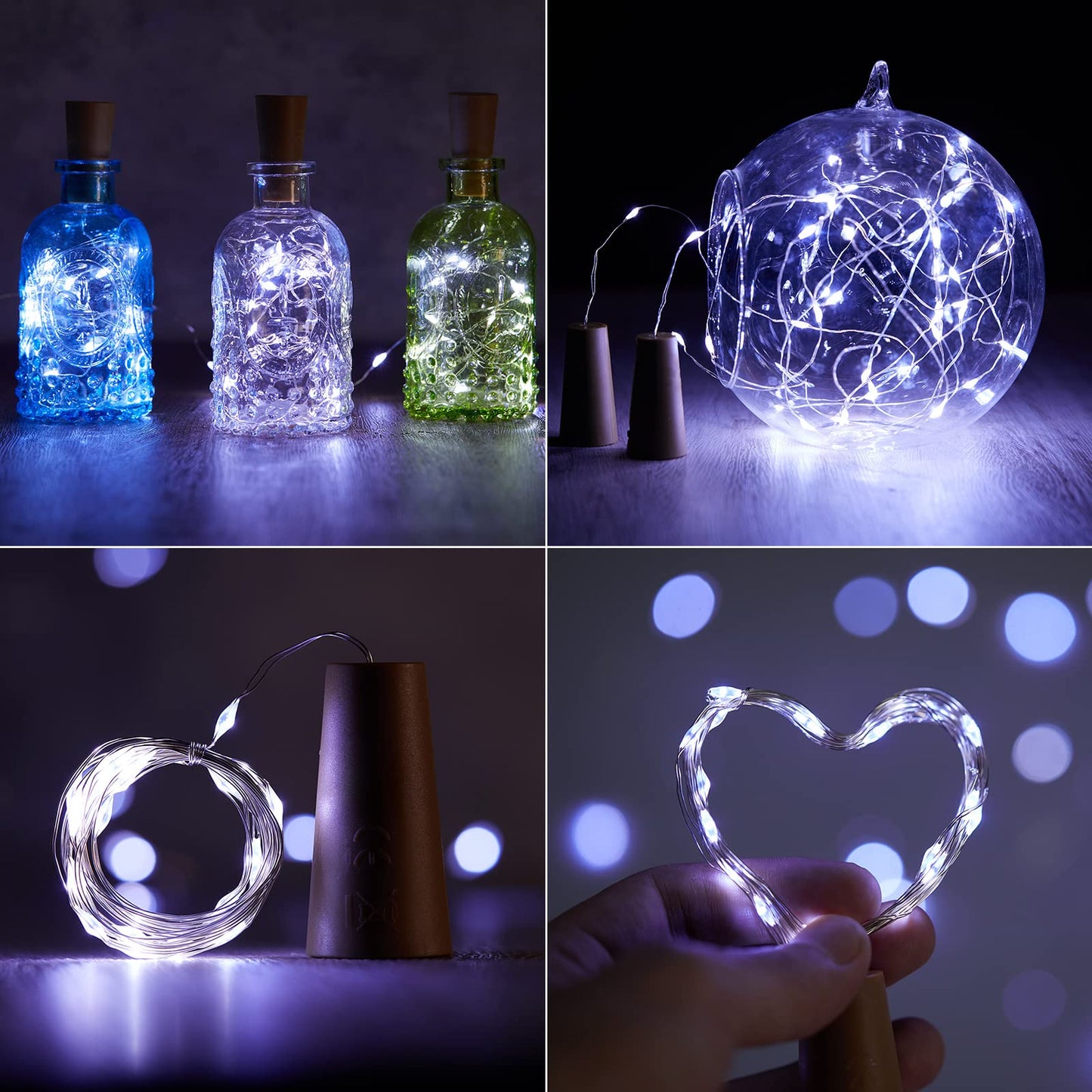 Wine Bottle Cork Fairy Lights, Battery Operated