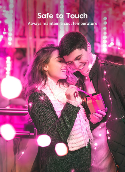 33ft USB Fairy Lights - Copper Wire, 100 LED, Remote Control