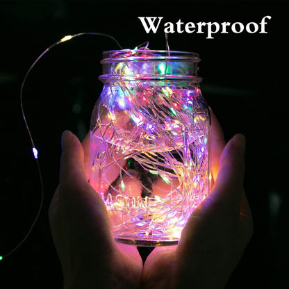 Solar String Lights, Copper Wire, Waterproof, Christmas