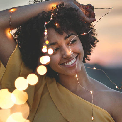 Solar String Lights, Copper Wire, Waterproof, Christmas