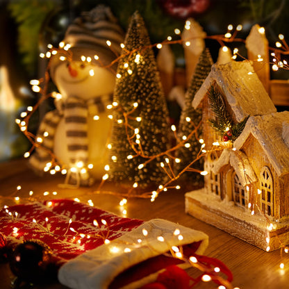 Cluster Lights on Copper Wire with Adapter