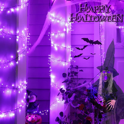 Cluster Lights with Remote, 8 Modes, Adapter