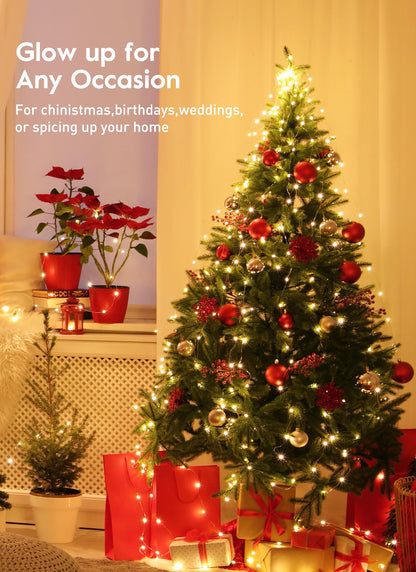 33ft USB Fairy Lights - Copper Wire, 100 LED, Remote Control