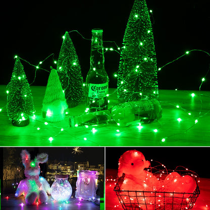 Silver Fairy Lights, CR2032 Battery Operated, 7 Feet 20 LED