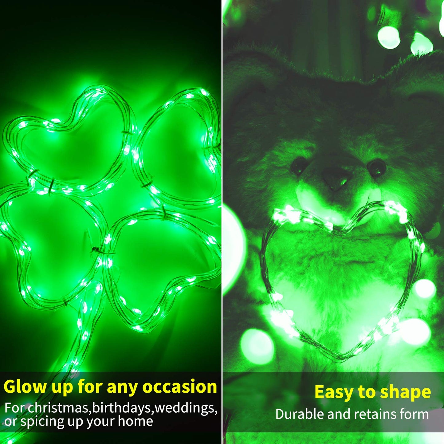 Silver Fairy Lights, CR2032 Battery Operated, 7 Feet 20 LED