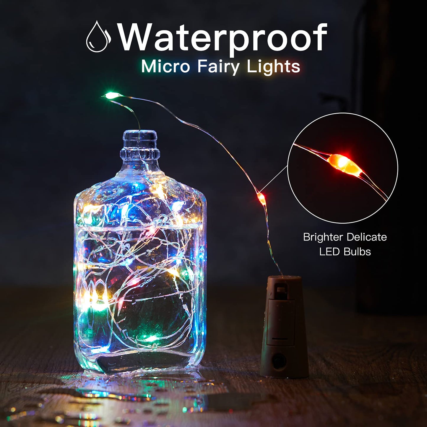 Wine Bottle Cork Fairy Lights, Battery Operated