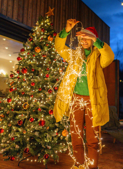 Cluster Lights on Silver Wire, AA Battery Operated