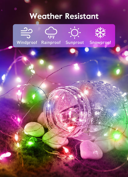 33ft USB Fairy Lights - Copper Wire, 100 LED, Remote Control