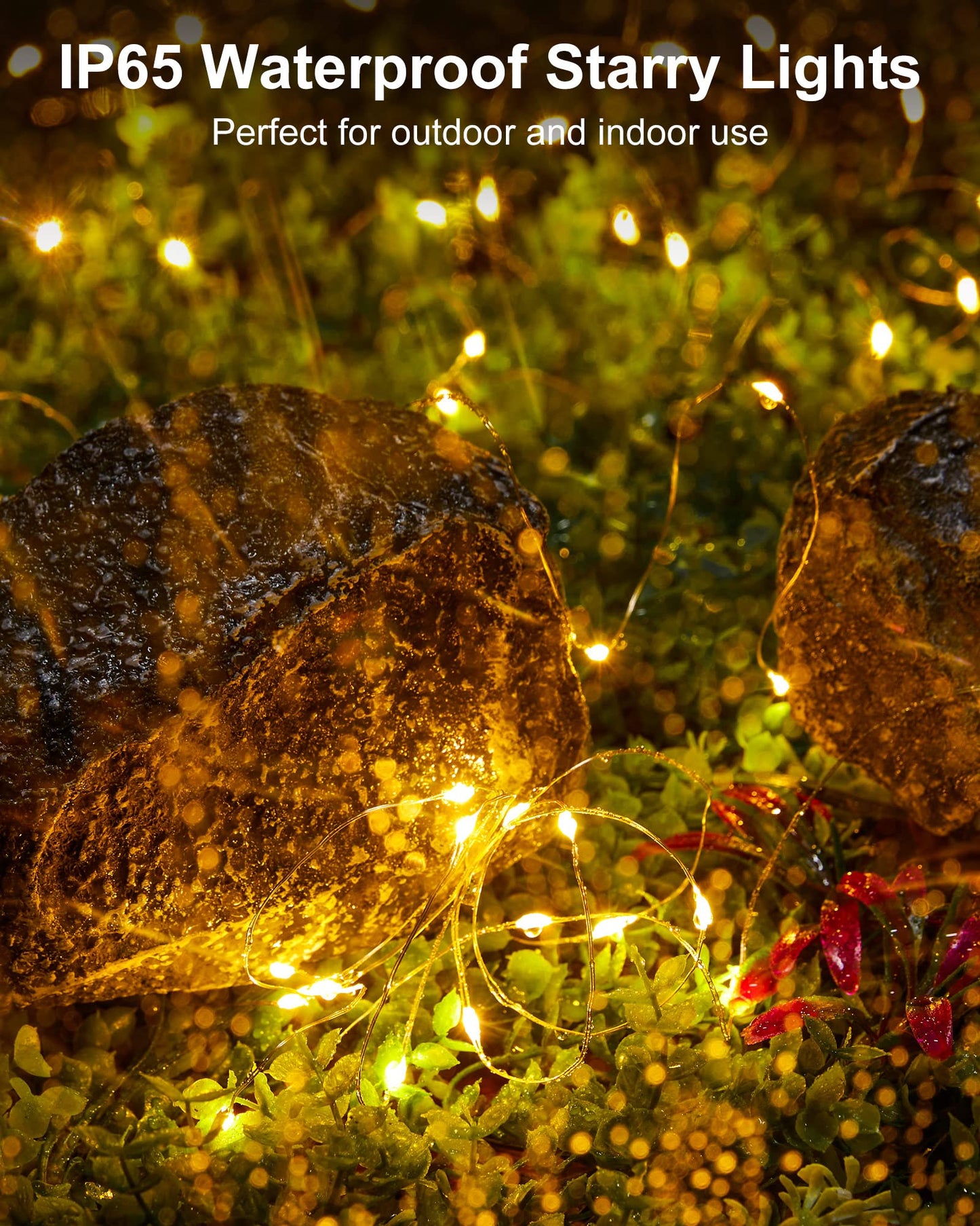 Silver Fairy Lights, CR2032 Battery Operated, 7 Feet 20 LED