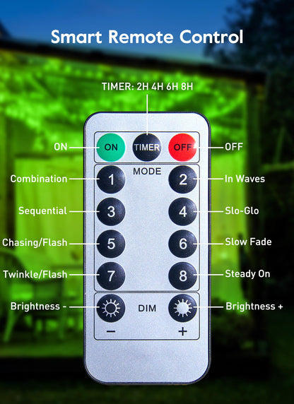 33ft USB Fairy Lights - Copper Wire, 100 LED, Remote Control