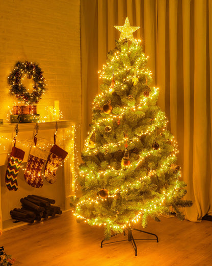 Cluster Lights on Silver Wire, AA Battery Operated