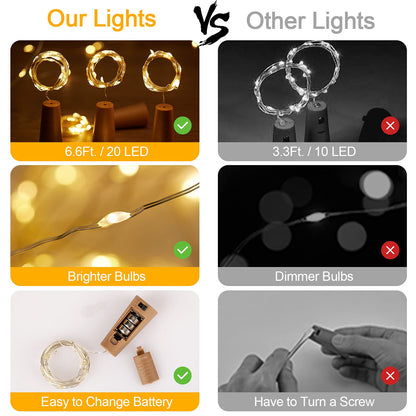 Wine Bottle Cork Fairy Lights, Battery Operated