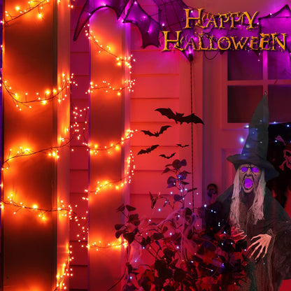 Cluster Lights with Remote, 8 Modes, Adapter