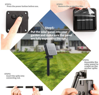 Solar String Lights, Copper Wire, Waterproof, Christmas