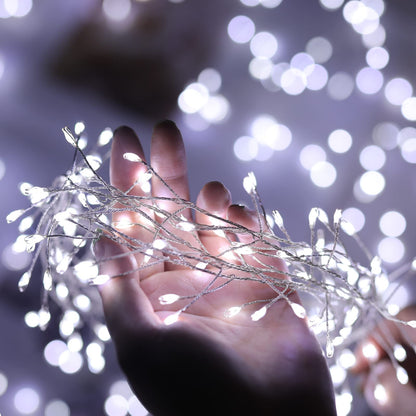 Cluster Lights with Remote, 8 Modes, Adapter