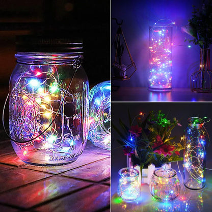 Solar String Lights, Copper Wire, Waterproof, Christmas