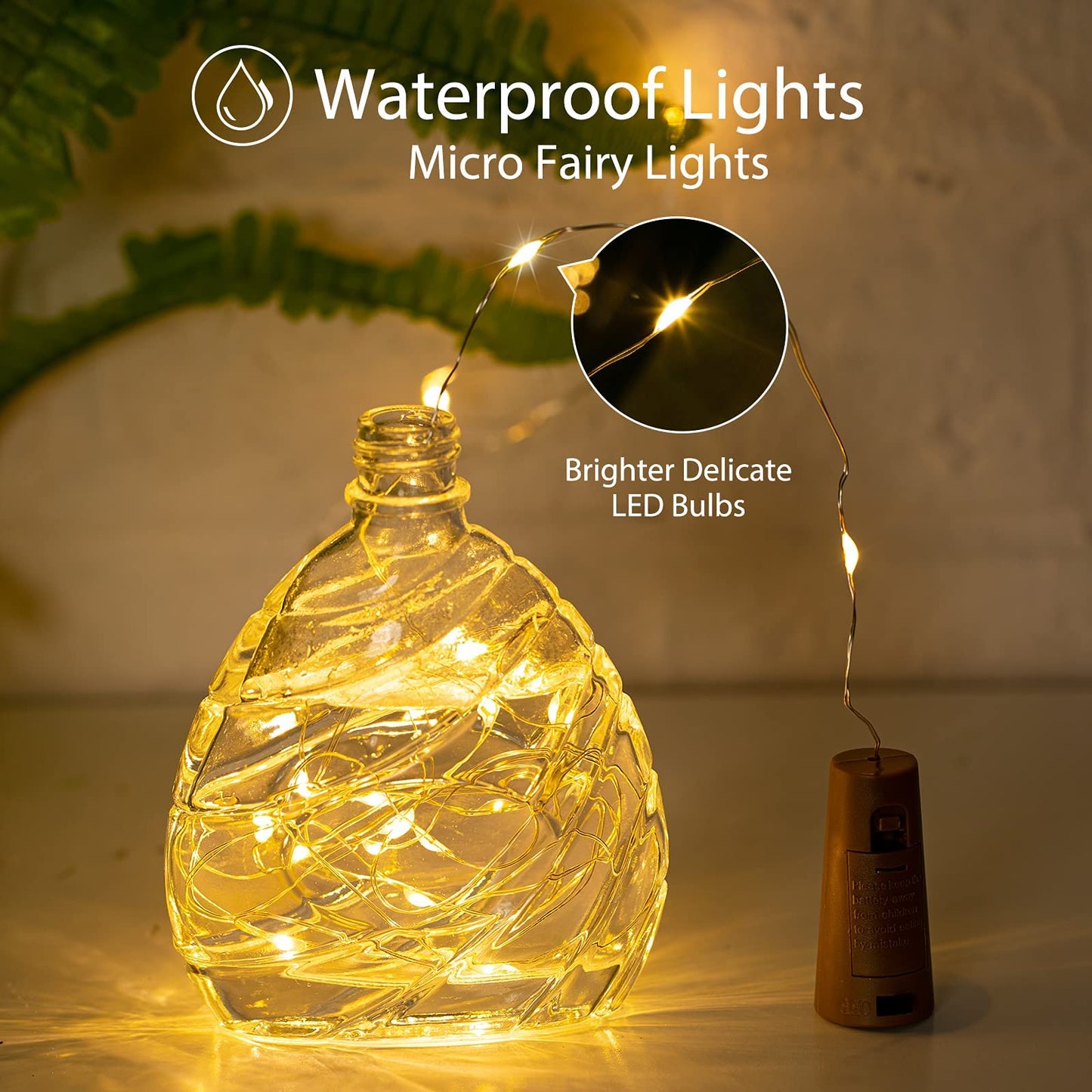 Wine Bottle Cork Fairy Lights, Battery Operated