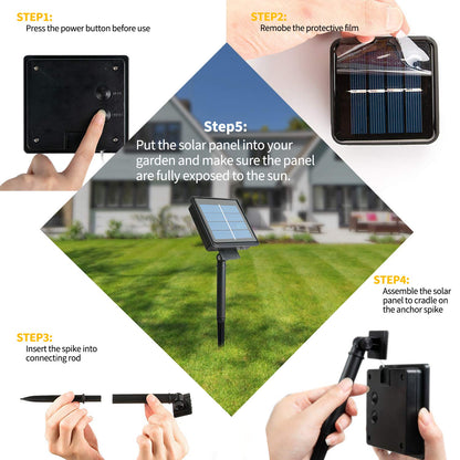 Solar String Lights, Copper Wire, Waterproof, Christmas