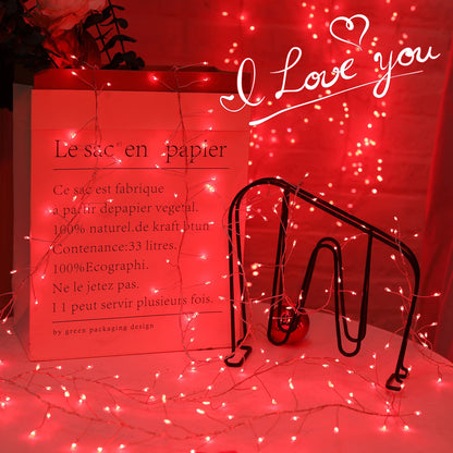 Cluster Lights with Remote, 8 Modes, Adapter