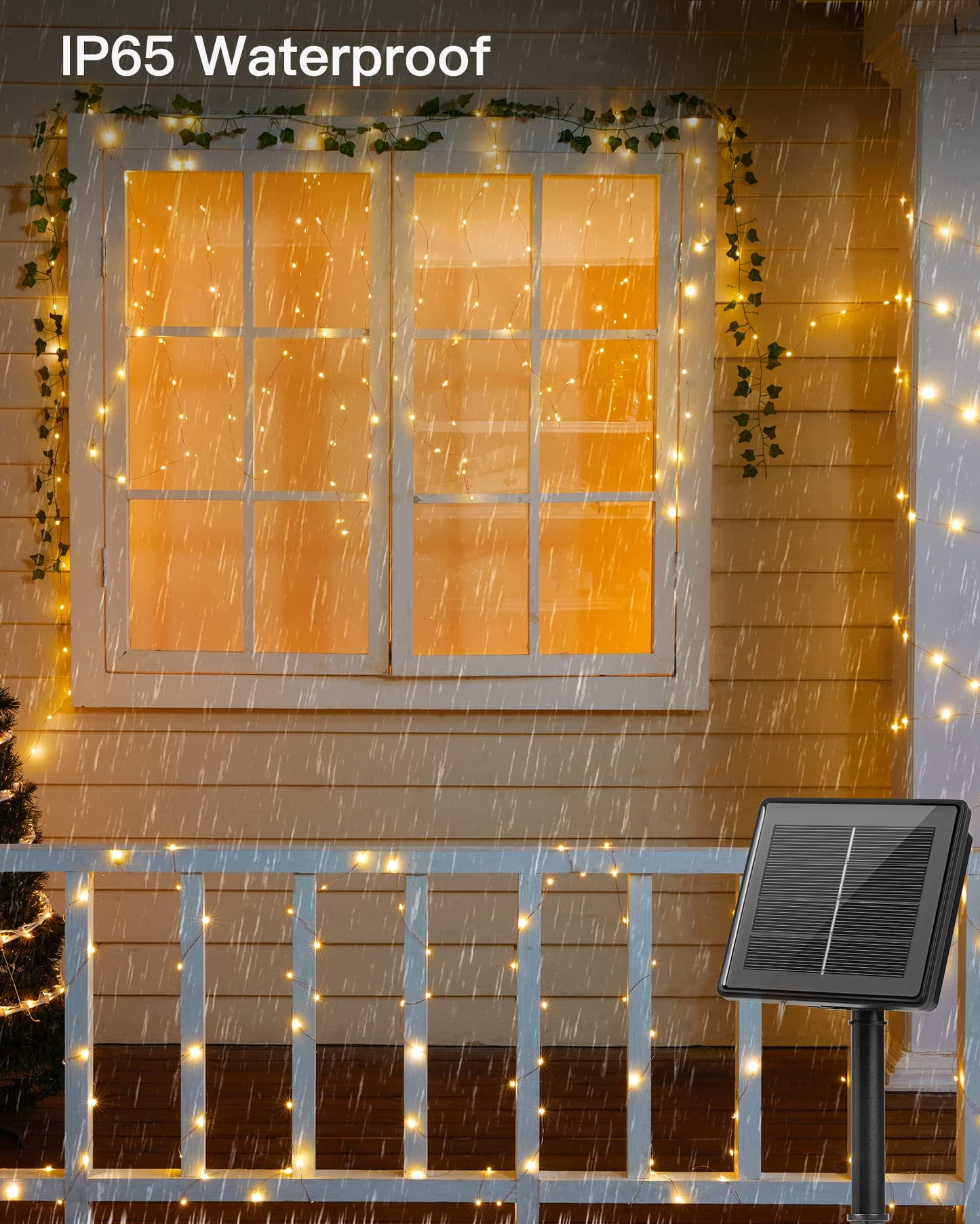 Solar String Lights, Copper Wire, Waterproof, Christmas