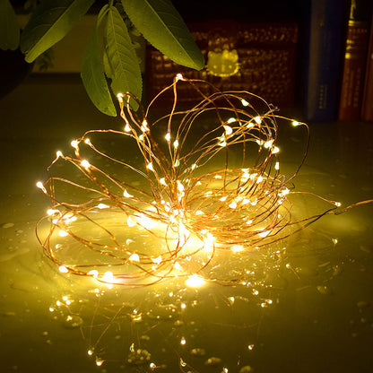 Solar String Lights, Copper Wire, Waterproof, Christmas
