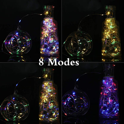 Solar String Lights, Copper Wire, Waterproof, Christmas