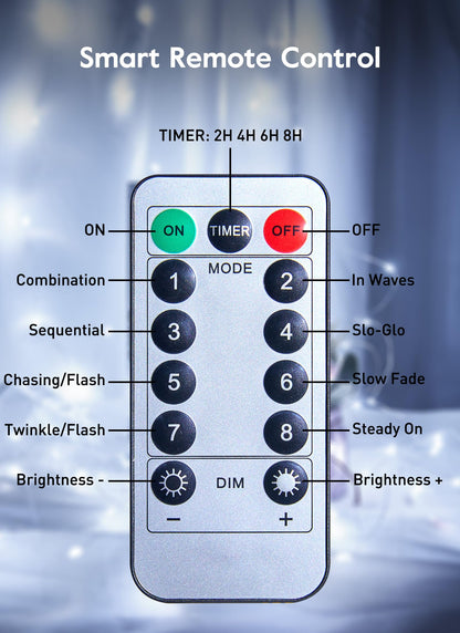 33ft USB Fairy Lights - Copper Wire, 100 LED, Remote Control