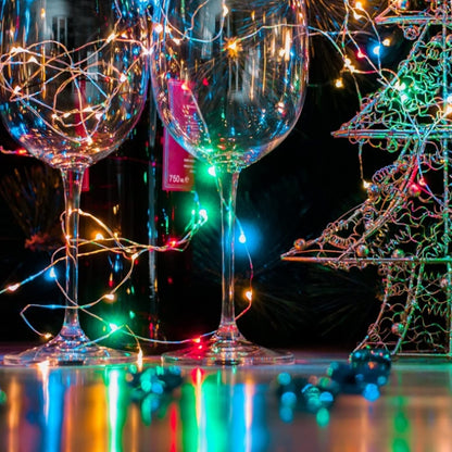 Silver Fairy Lights, CR2032 Battery Operated, 7 Feet 20 LED